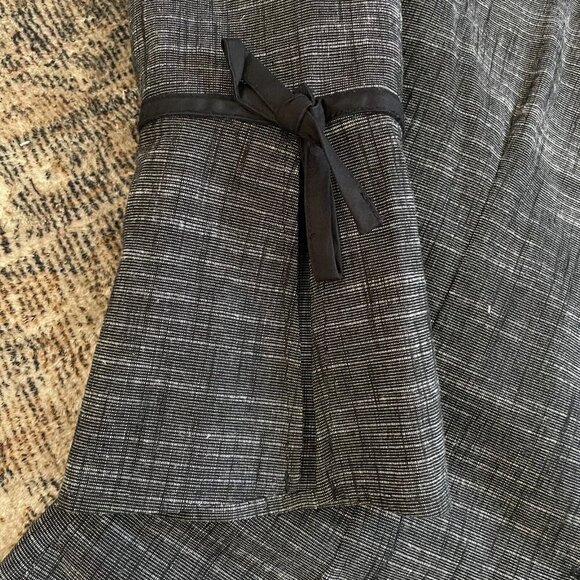 David Paul Bell Sleeve Blazer Womens Sz 6 S Slim Career Formal Ribbon Tie Cuff - Picture 3 of 7